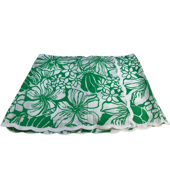 Lilly Pulitzer Green Floral Skort New LPBOX1